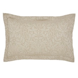 PURE ACORN JACQUARD PILLOWCASE OXFORD LINEN