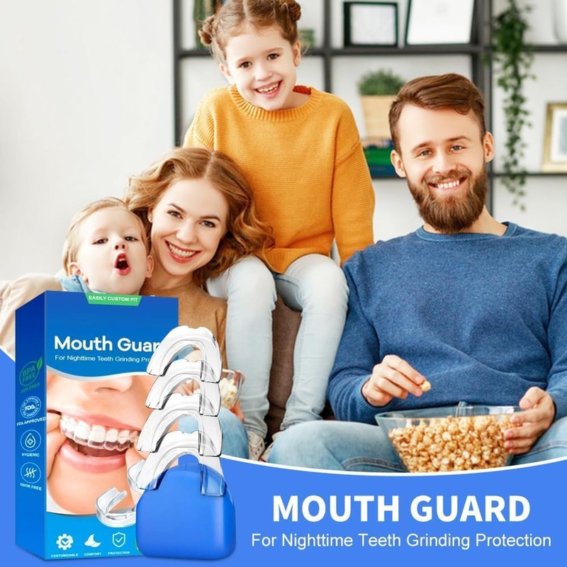 Protector Bucal para Moler Dientes, Protector Bucal para Dormir, Guarda