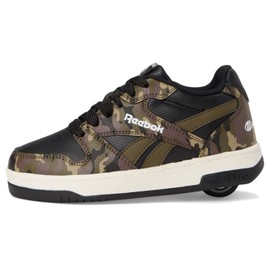 Heelys BB 4500 Low (Little Big Kid) Wheeled Heel Shoe, Camo/Black/Green, 3 US Unisex