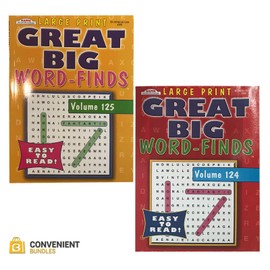 Puzzles for Adults | Adult Puzzles Word Search Large Print | Puzzle Books Bundle Set of 2