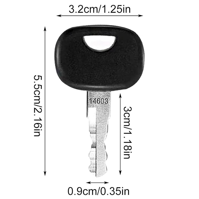14603 Ignition Starter Key – Compatible with JCB, CAT, Volvo,