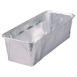 Wertpack Aluminium Moulds for Meat Cheese, Liver Cheese Mould, Aluminium, Silver, 500 g, 189 x 86 x 50 mm, Pack of 100