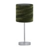 firstchoicelighting Set of 2 Green Crushed Velvet Table Lamp Shades,