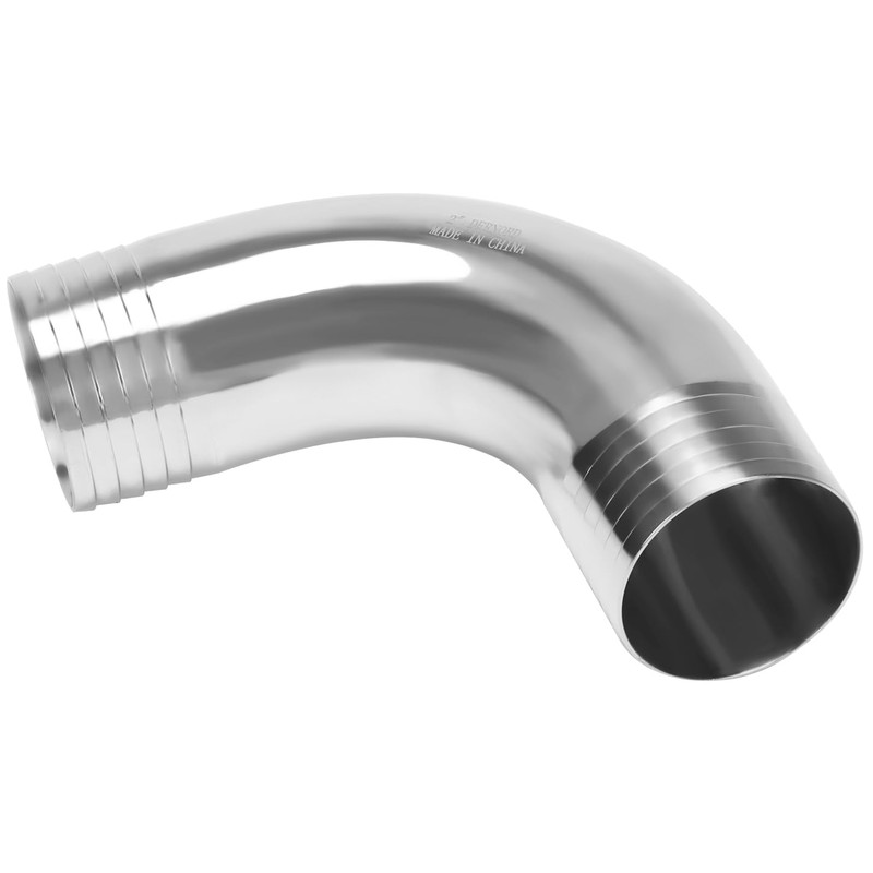 DERNORD Sanitary Hose Barb Fitting 304 Stainless Steel 2" Barbed
