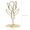 SHOWERORO 10pcs Tulip Note Holder Metal Place Card Holder Mini