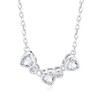 My Daily Styles Elegant 925 Sterling Silver Necklace with 3