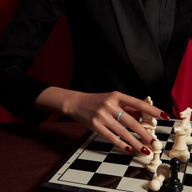 CUOKA MIRACLE Turquoise Ring for Women 925 Sterling Silver Rings Adjustable Open Ring for Girlfriend Mother Birthday Anniversary Promise Turquoise Jewelry