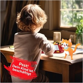 Magicat Magic Board Painting Board 8.5 Inches I Creative Toy Set with Stamps and Stickers I Painting Board Magic Board for Children I Super Gift I Christmas, Birthday I Children 3 4 5 6 Years