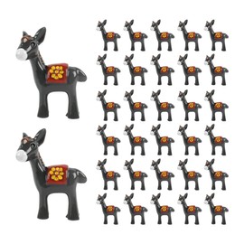 HUIANER Miniature Donkey 30PCS Mini Donkey Figures Fairy Garden Donkey Resin Donkey Figurine Moss Landscape Decoration DIY Craft Home Decor