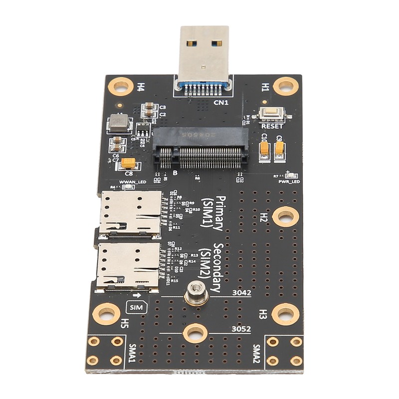 M.2 to USB 3.0 Adapter Push Connector for Dual SIM