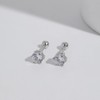 Meissa Hypoallergenic Stud Earrings for Women Men Cubic Zirconia Screw