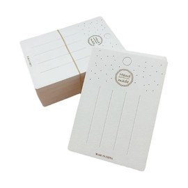 AKOAK 100 Pieces Hairpin Display Card, Bow-tie Display Card Holder for hairpin Accessories Display and Organization (White, 7.5x10.5cm)