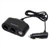 Owltech Double Cigar Socket Distributor, Two USB Ports, 12 V
