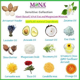 MONA BRANDS - 100% Natural Deodorant for Women, Men & Teens | For Sensitive Skin | Aluminum Free | No Baking Soda | Vegan, Non-GMO, Gluten & Cruelty free | With Magnesium & Zinc | 2-Pack ROSE