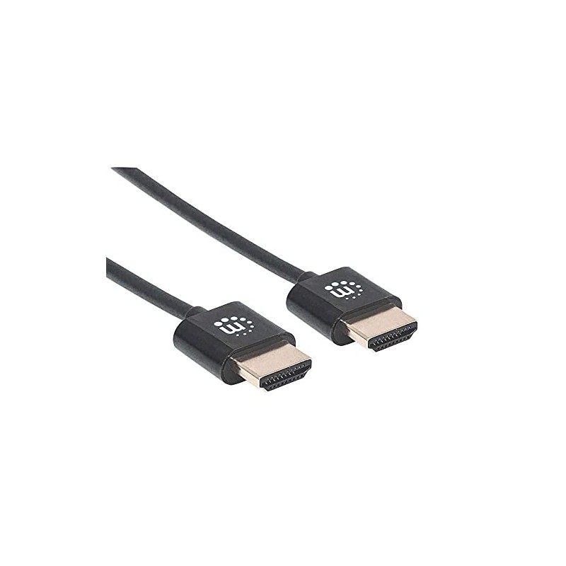 MANHATTAN HDMI Cable Ultra Thin with Ethnet 3 m Black