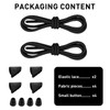 UamGlsob Elastic Shoelaces for Hey Dude, No Tie Bungee Stretchy