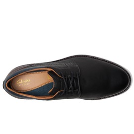 Clarks - Mens Monahan Plain Shoes, Color Black Leather, Size: 15 M US