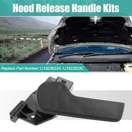 X AUTOHAUX 1 Set Hood Lock Release Handle Bracket 1KD823633A 1J1823633A