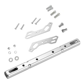 INFINAUTO Steering Wheel Brace Motorcycle Cross Bar Handlebar 22.5cm Silver Tone Motorcycle Handlebar Extension Wrench 1 Set
