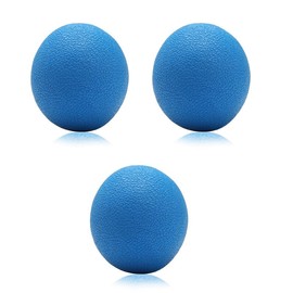 Wonder Care Plantarfasziitis-Fußmassagegerät, Silikon-Massageroller, Körperakupressur-Ball für Fuß & Rücken, Lacrosse-Ball, 3 Einheiten, Blau, 50 mm