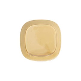 Oda Pottery Prairie Plate, Large, 8.5 inches (21.5 cm), 22.2 oz (620 g), Mustard Orange