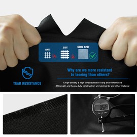 KINGLY 58 Inch Grill Cover for Weber Genesis 300 & Genesis II 300 Series Grills,600D Heavy Duty Rip-Proof Material BBQ Cover,Waterproof UV and Fade Resistant Cover with Straps,Compared to Weber 7130