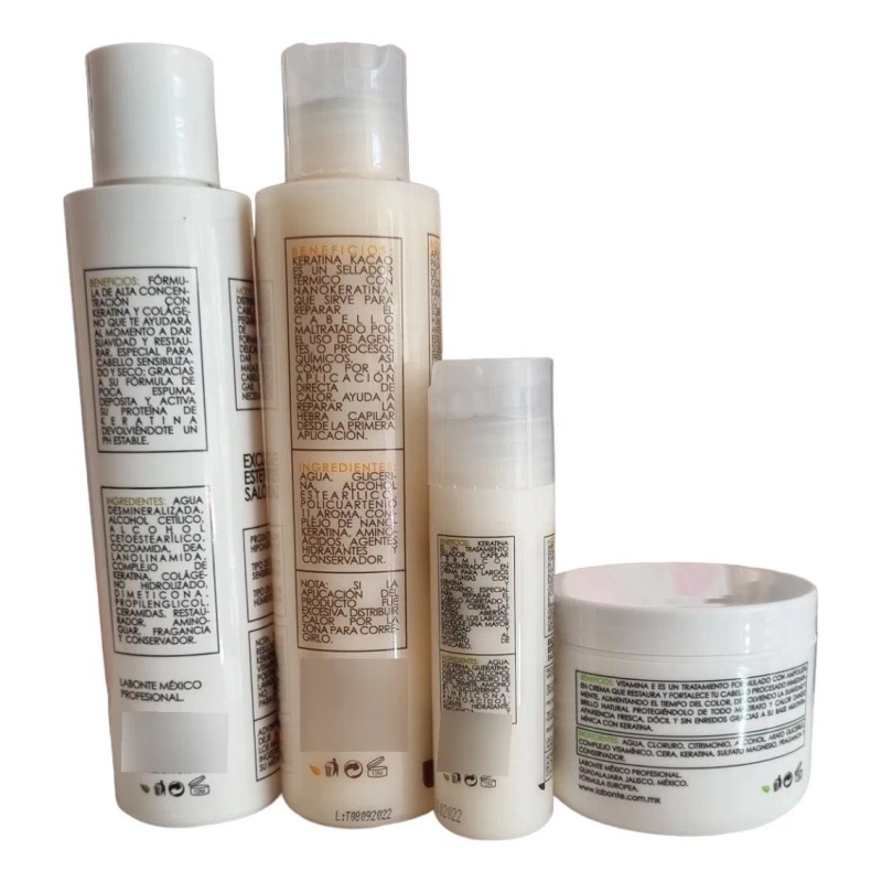 Kit Labonte Shampoo + Vitamina E + Keratina + Keratina