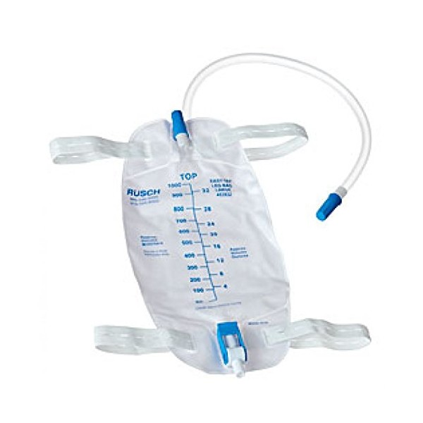 RU453919EA - Easy Tap Leg Bag with PVC Extension Tubing, 19 oz.