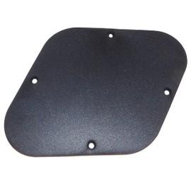 Guitar control cavity cover/back plate in black including screws Gibson Les Paul style