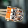 IDEAL Electrical 30-1033P Orange in-Sure Push-in 3-Port Connectors (100-Pack)