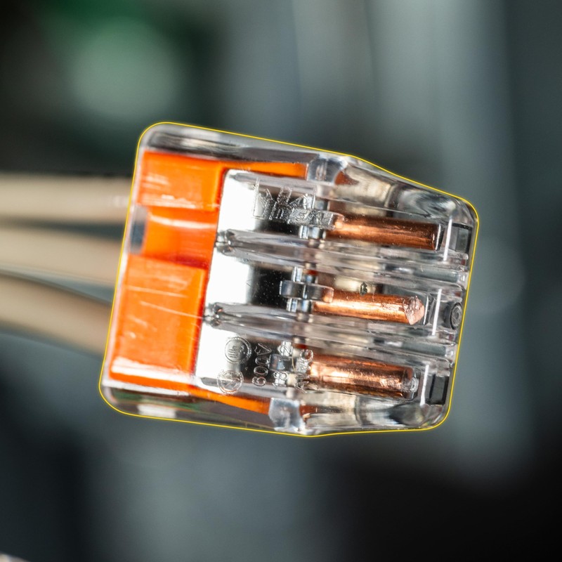 IDEAL Electrical 30-1033P Orange in-Sure Push-in 3-Port Connectors (100-Pack)