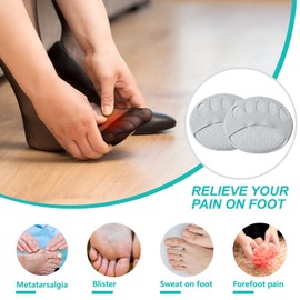 5 Pairs Honeycomb Forefoot Pads Feet Sweat Pads Metatarsal Pads Soft Ball of Foot Cushion Pads Relief Foot Fatigue Pain Unisex Suitable for Various Shoe Types,5 Colors