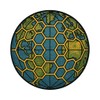 Earth Grid Lines with Ley-Line Hexagons Sticker (3" x 3")