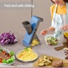 Gray Light Blue Mandoline Slicer - Potato & Vegetable Food