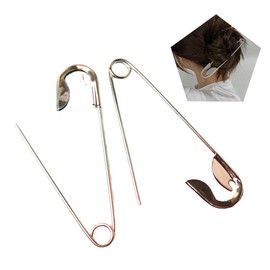 Acxico 2pc Extra Large Hairpin Hair Accessory for Women - Fashionable Decoration, Suitable for Thick Hair/Scarves/Shawls, Versatile Decorative Pin for Festive Parties & Various Occasions