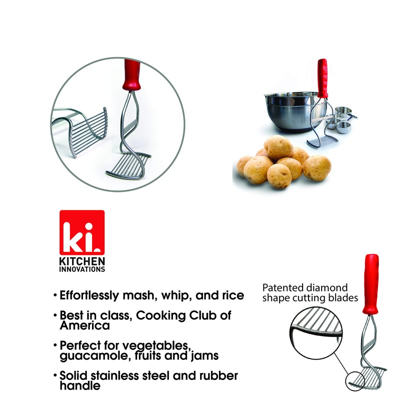 Kitchen Innovations Diamond Series Masher - World's Best Handheld Masher