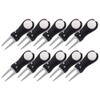 CleverDelights 10 Pack - Switchblade-Style Golf Divot Tool with Magnetic
