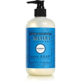 MRS. MEYER'S CLEAN DAY Liquid Hand Soap, Blueberry Scent, 12.5 Ounce Bottle