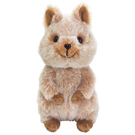 Sun Lemon P-7142 Fluffy Quokka, Brown, S, 4.5 x 2.8 x 7.2 inches (11.4 x 7.1 x 18.3 cm) Stuffed Animal