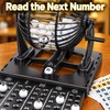 Classic Bingo Cage Set - Hand-Cranked Draw with Numbered Balls