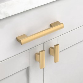 Coinkoly 12 Pack 4"(102mm) Champagne Bronze Cabinet Pulls Kitchen Cabinet Handles Bronze Drawer Pulls Cupboard Hardware for Cabinets CK0015