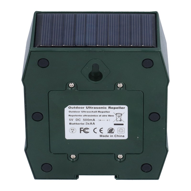 Solar Animal Repeller Smart Ultrasonic Mouse Animal Repellent for Farm