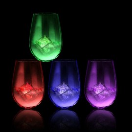 ice flash Rainbow Flashing Light Up LED Ice Cube 6 colors 12-48  lowest prices on line - 24 pack
