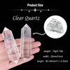 QINJIEJIE Clear Quartz Crystals Tower Large Healing Crystal 3.5" Natural