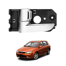 Gledewen - Manija de puerta del conductor, compatible con Kia Spectra 2004-2009, Kia Spectra5 2005-2009, manija interior cromada delantera o trasera izquierda | Reemplazo# 826102F020,826102F000 parte