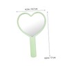 Vaguelly 12 Pcs Heart Shaped Handheld Mirrors Portable Makeup Mirrors
