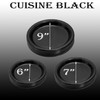 EcoQuality Disposable 9" inch Round Black Plastic Plates - China