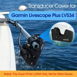 Transducer Cover Compatible with Garmin Livescope Plus LVS34, Travel & Ice Fishing Protective Case for Live Scope Bundle - Prevents Scratches & Impact Damage