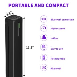 Tattoo Stencil Printer,Tattoo Printer Machine with 10pcs Tattoo Transfer Paper,Portable Wireless Bluetooth Thermal Inkless Tattoo Printer Compatible with Phone/Pc&Pad ,for Tattoo Beginners&Artists