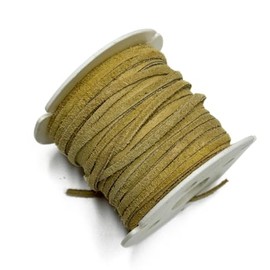 Beige Suede Leather Lace